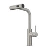 Modern Single Handle 360° Swivel Stainless Steel Waterfall Kitchen Faucet
