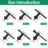 7 pieces drill chuck key, universal drill chuck key metal