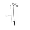 Kisangel Outdoor Shepherd Hook, Garden Hook for Planter, 700mm Stake