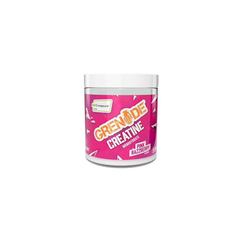 Grenade Creatine Monohydrate Powder, Pink Razzberry Flavoured Creatine Supplement, 5