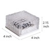 Epicgadget Solar Ice Cube Shaped Brick Light, 4x4x2.15 Inch Ice