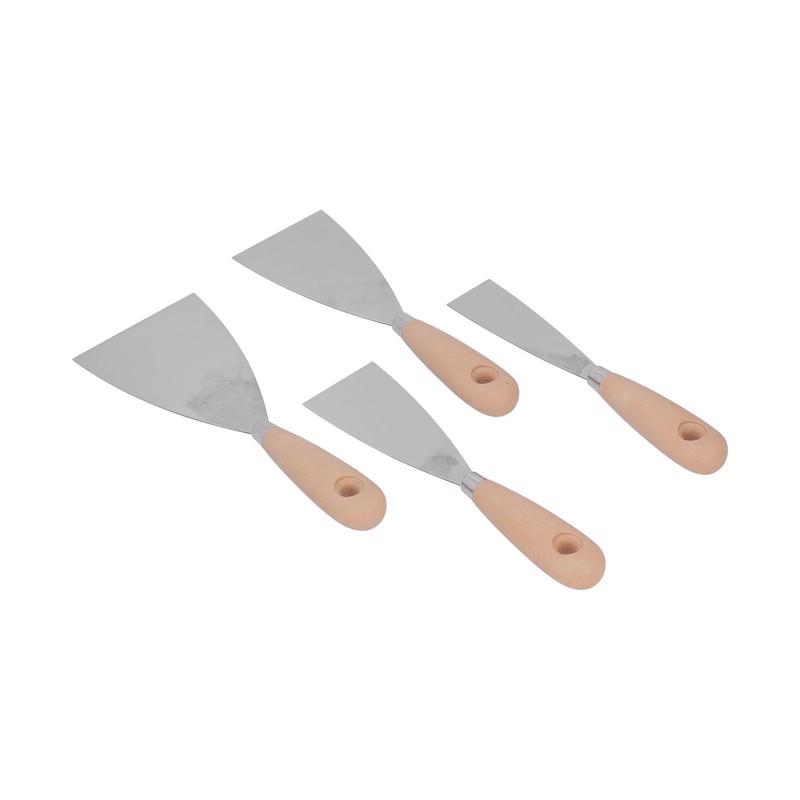 4 Pcs Putty Knife Scrapers Stainless Steel Spackle Knife Metal