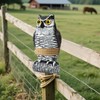 Hutisyoe 3-Pack Realistic Owl Statues for Outdoor Decor – Garden,