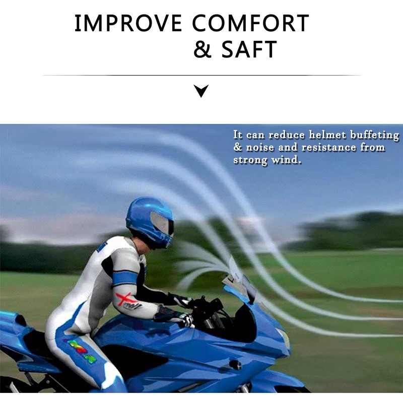 Universal Motorcycle Windshield Extension Adjustable Spoiler Windscreen Extender for Kawasaki