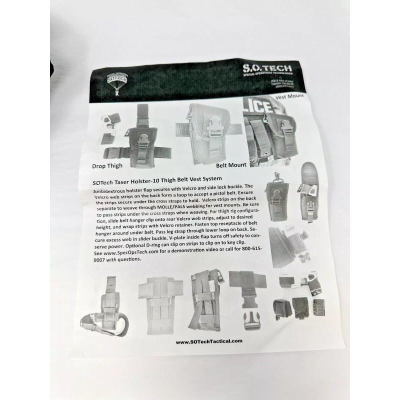 SO Tech, S.O.Tech 1 NEW S.O. Tech Taser 10 Holster