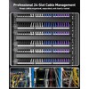 VCELINK 1U Server Rack Cable Management 24-Slot, 19" Carbon Steel