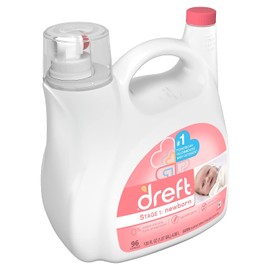 Dreft Stage 1: Newborn Liquid Laundry Detergent (HE), 150 oz, 96 loads