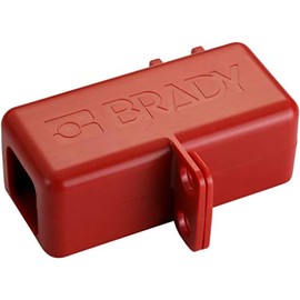 Brady-150820 BatteryBlock Battery Cable Lockout, Commercial Vehicle Max Cord Dia 0.94-Red