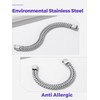 Richsteel Stainless Steel 12MM Franco Chain Bracelet for Men Punk