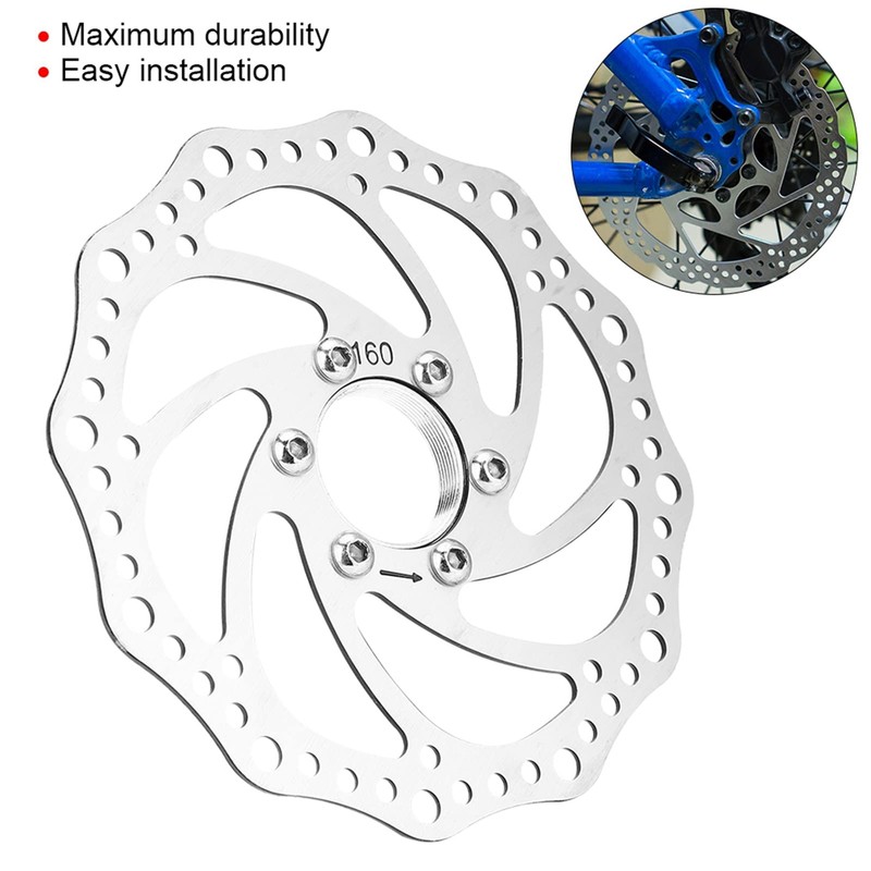 Denash Bicycle Brake Disc, with 6 Corrosion Resistant Bicycle Brake