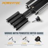 POWERTEC 71768 Telescoping Fence Extendable to 34", Miter Gauge Fence
