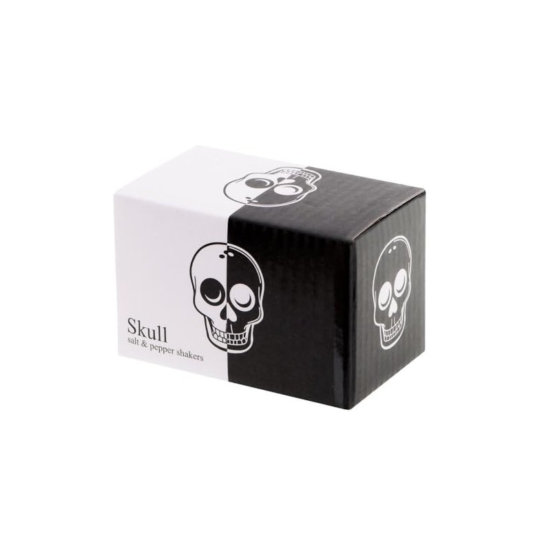 Ceramic Skull Salt and Pepper Shakers