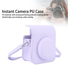 Mini Funda Protectora para Cámara para , Funda para Cámara Instantánea con Correa Ajustable para el Hombro, Bonita Funda para Cámara Mini 12 (Iris Púrpura)