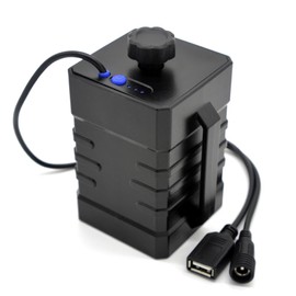 16V Input 5V Output Battery Box 4 x 26650 Battery Pack Power Supply Dual Interface Waterproof Large Capacity