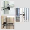 Pair of Self Locking Gate Latch Automatic Gravity Lever for