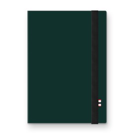 Hunter - Jotter Notebook, 10” X 7” Lined Journal With 208 B5 Size Pages for Work, Journaling, Writing, & Note Taking, Elastic Band & Inside Pocket for Loose Notes, Numbered Sheets, Forest Green