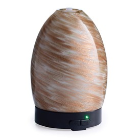 Airome Sparkling Sands Medium Essential Oil Diffuser|100 mL Humidifying Ultrasonic Aromatherapy Diffuser 8 Colorful LED Lights, Intermittent & Continual Mist, Auto Shut-Off
