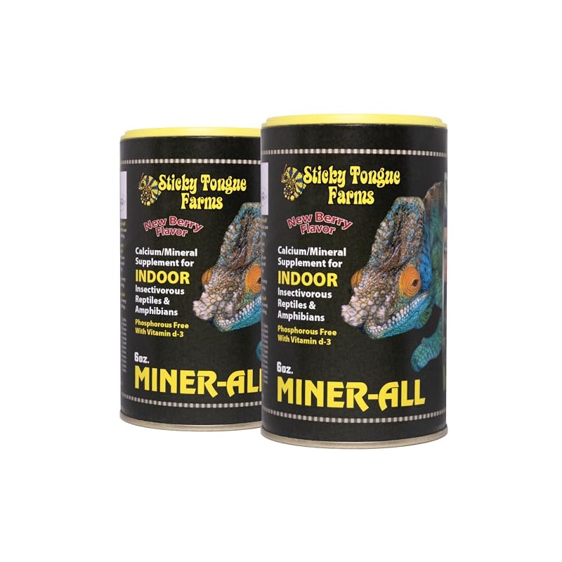 Miner-All Reptile Supplement 6 oz Indoor (2 Pack)