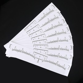Herramientas Precisas de Forma de ceja: Regla de Cejas con Medición Precisa para Maquillaje y Microblading - 100 Pcs Establecidos para una Fácil Configuración de y Plantillas de Tatuaje