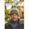 Pachamama Men Wool Beanie Bobble Hat Fleece Lined Handknitted Contemporary