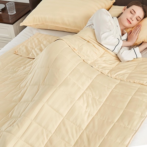 anfie Weighted Blanket(48"x72" 20lbs),Ultra Soft and Cozy Cooling Weighted Blanket