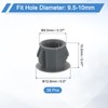 uxcell 38Pcs 10mm(3/8") Nylon Hole Plugs, Flush Type Panel Round