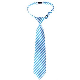 Retreez Corbata preatada tejida a rayas para niño, Azul / blanco (Blue/white Stripe), 6-18 Meses
