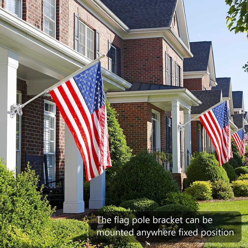 Flag Pole Holder for Outside House, Heavy Duty Flag Pole