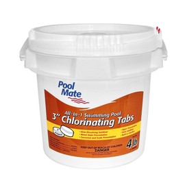 Pool Mate 1-1404M Chlorine Tablets 3 Inch, 4-Pounds