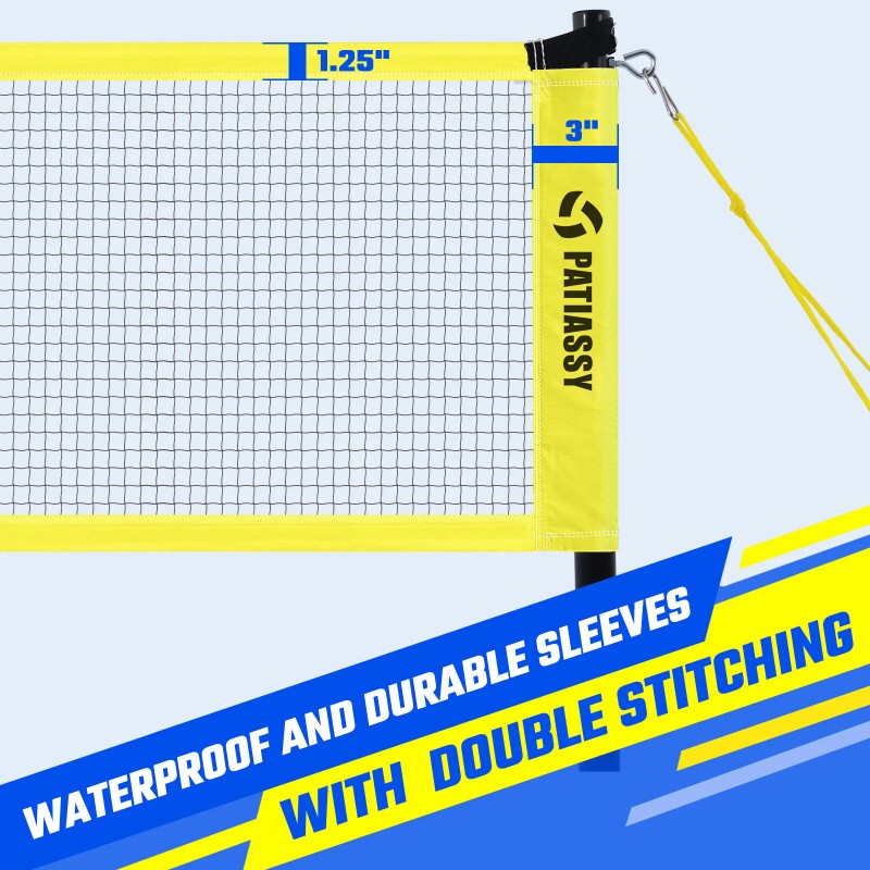 PATIASSY Badminton Set for Backyard Professional Badminton Net with 4