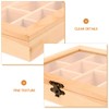 Alipis Rock Display Case Wood Blank Jewelry Organizer Box Tea