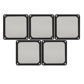 Ronyaoko 140mm Dust Filter, PC Case Magnetic Dust Mesh Filter, 140 x140mm Black Mesh Hole Cover, Dustproof Computer Fan Grills,14cm 5pcs