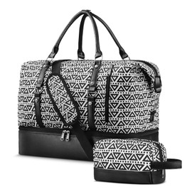 Stouchi Travel Duffel Bags, Large Weekender Tote Bags for Women with Shoe Compartment, Carry on Overnight Bag with Toiletry Bag, Personal Item Travel Bag Airplanes Gym hospital Duffle Bag