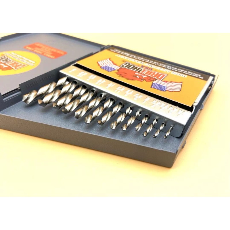 Drill Hog® Niobium Left Hand Drill Bit Set Screw Extractor