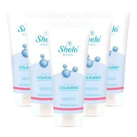 Crema Con Colageno Shelo Nabel® 250ml. 5 Piezas