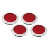 Red Reflector ABS Trim Round Reflective Safety Protection Car Motorcycle