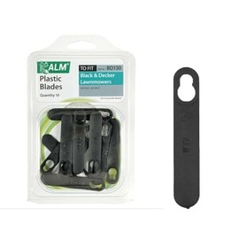 HOCHSTE® Black & Decker Replacement Lawnmower Clip-On Blades, Durable Clip, Polymer Blades, Secure Fit and Better Cut, Corded Electric Power Source, Suitable for Gardens & Lawns, Pack of 10