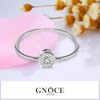 GNOCE Charm Bracelet Sterling Silver 18k Rose Gold Plated DIY