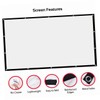 COHEALI Camping Projector Screen Portable Drop Down Screen Home Theater