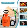 JIESIHAO Portable Shower Orange 3L with 7 Spray Modes, Hand