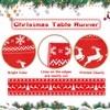 Funnlot Christmas Table Runner Red 270 x 28 cm Xmas