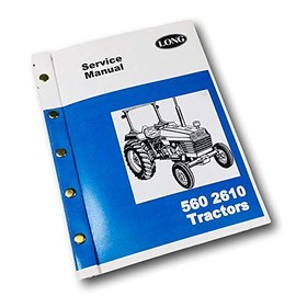 Long 560 2610 Tractor Service Repair Shop Manual Technical Shop Book Overhaul