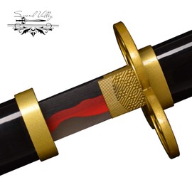 Sword Valley Roronoa Zoro Anime Swords, Handmade Katana Japanese Samurai Sword (F-Yamo Black)