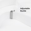 Alizeal Juego de tirantes y corbatín ajustables para hombre, Blanco,