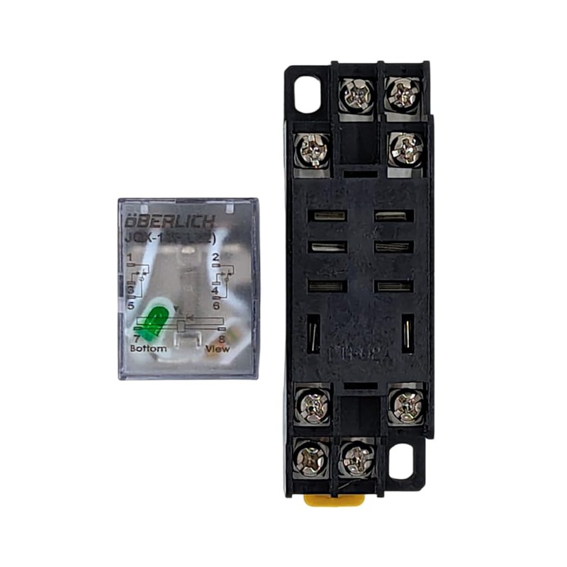 Oberlich - Relevador de 8 Pines con base, 110 V,