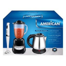 American Combo American Batidora + Licuadora + Hervidora Agua