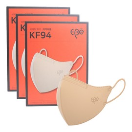 Ibi Evie Beak-shaped Slim Beauty Color 4-Layer Filter Mask Medium, 10-pack, 3 packs, Beige / 이비에 새부리형 슬림뷰티 컬러 4중필터 마스크 중형, 10개입, 3개, 베이지