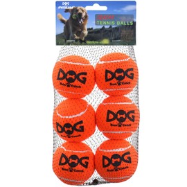 INSUM Squeaky Dog Balls - Squeaky Tennis Balls for Dogs, Blue | Medium - 2.5'', 6Pack
