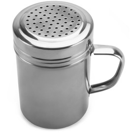 Back of House Ltd. Metal Dredge Shaker with Handle & Stainless Steel Lid, 10 Oz. – Restaurant Quality Dispenser