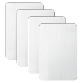 UIHRLM 4PCS Rabbit Cooling Pad, 12 x 8cm Aluminum Alloy Hamster Cool Pad, Bite Resistance Small Animal Cooling Mat for Bunny Hamster, Guinea Pig, Rabbit, Chinchilla, Small Pets Stay Cool